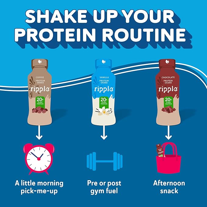 Ripple 12 oz Protein Shakes (12 12), Variety