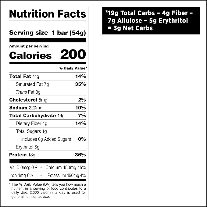 Quest Nutrition Crispy Chocolate Peanut Butter Hero Protein Bar, 18g Protein, 1g Sugar, 3g Net Carb, Gluten Free Protein Snack, Keto Friendly, 4 Count