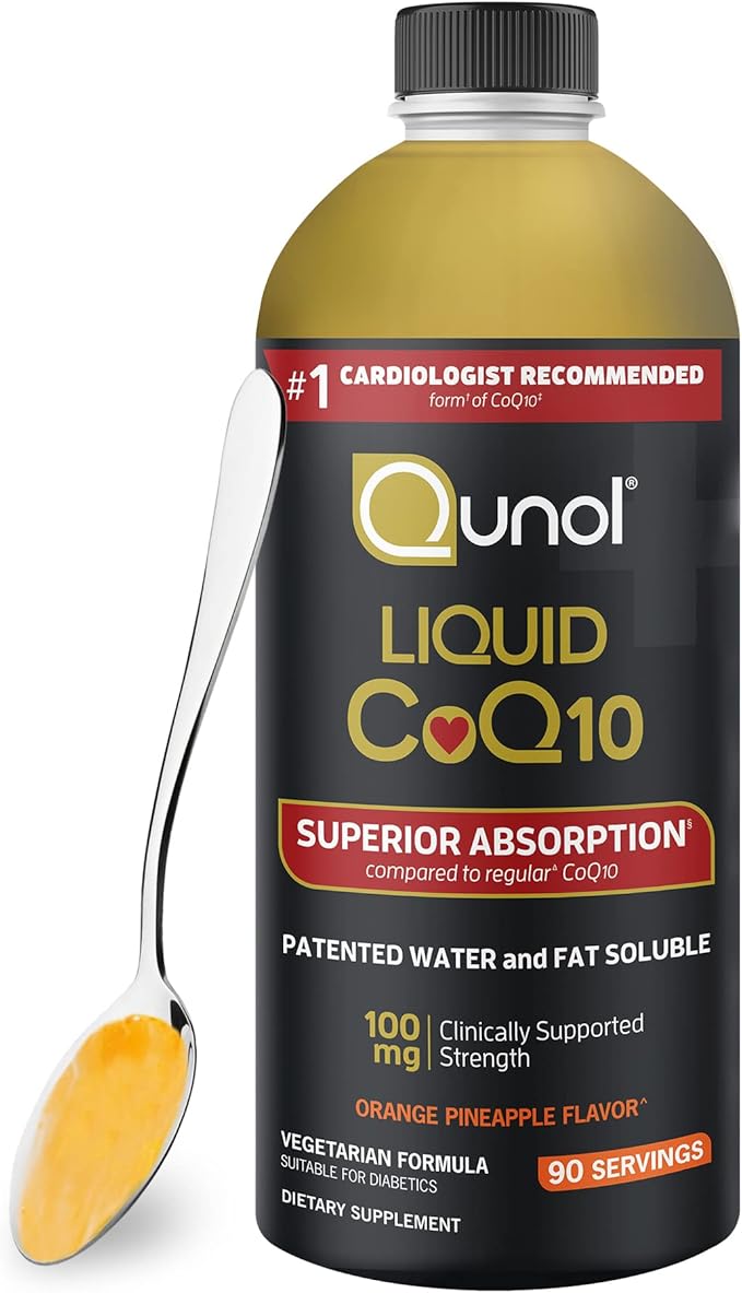 Qunol CoQ10 Liquid Supplement 100mg, Superior Q10, Antioxidant 90 Servings, 30.4 oz