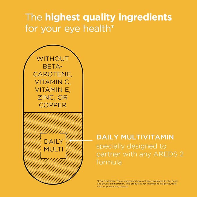 Viteyes Classic AREDS 2 Companion Beta-Carotene 2 Users, 90 Caplets