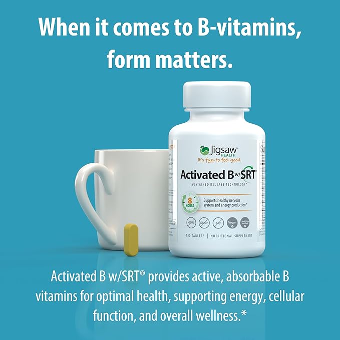 Jigsaw Health Activated B Complex w/SRT, 120 Tablets