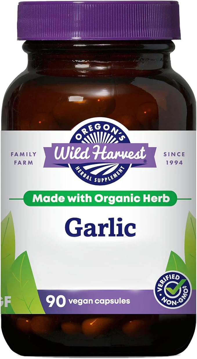 Oregon's Wild Harvest, Certified Organic Garlic 1575 mgs, 90 Count