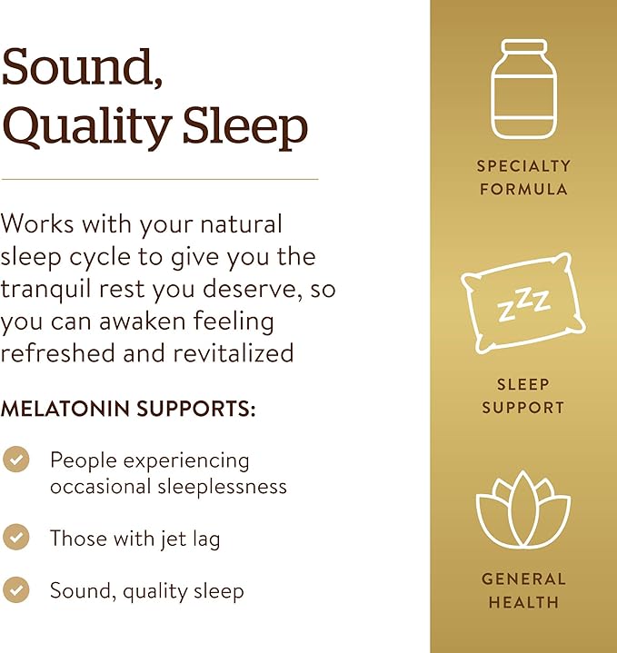 Solgar Melatonin 5 mg, 120 Nuggets 120 Servings