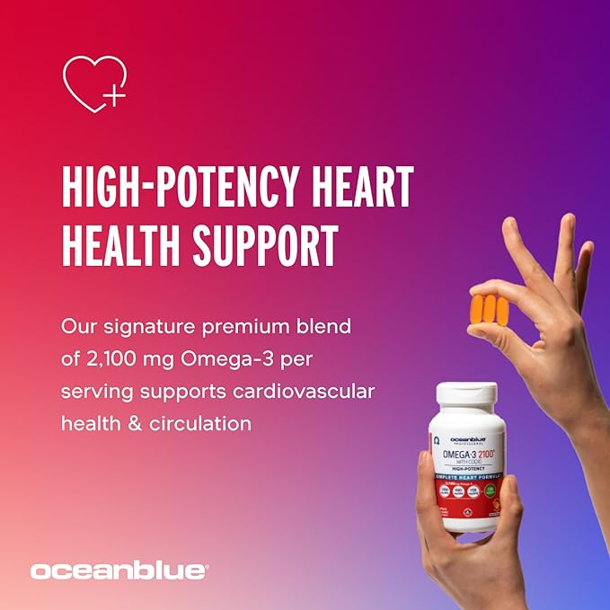 Oceanblue Professional Omega-3 2100 with CoQ10 90 ct 2 Pack CoQ10 – (60 Servings)