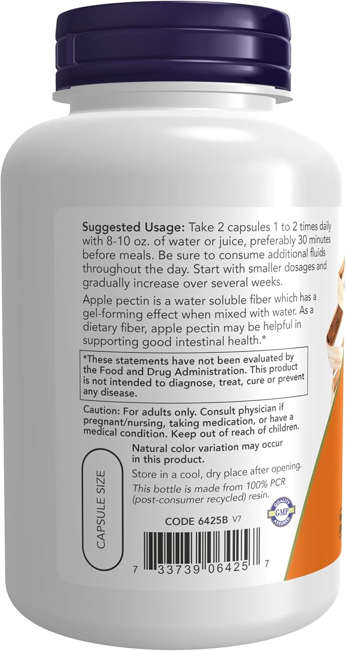 NOW Supplements, Apple Pectin 700 mg, 120 Veg