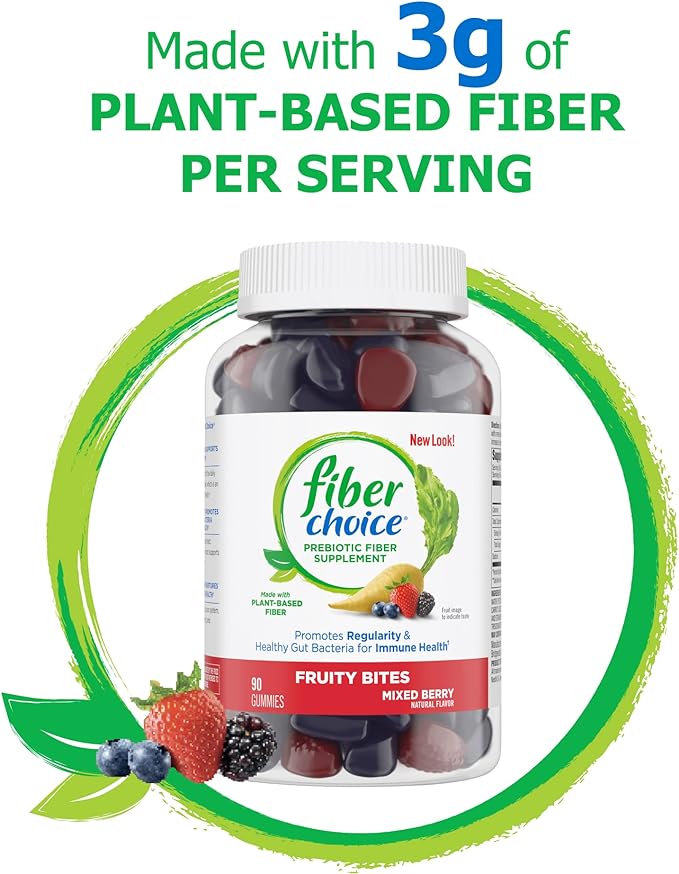 Fiber Choice Fruity Bites Daily Prebiotic 90 Count 3)