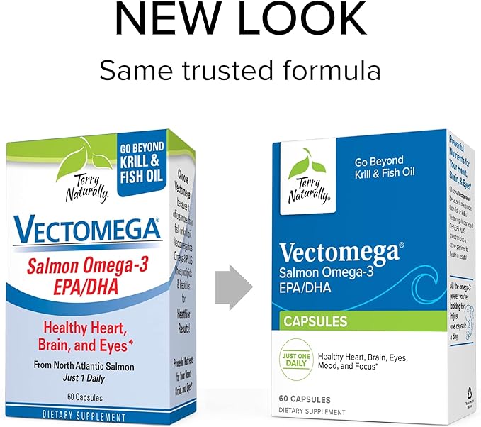 Terry Naturally Vectomega 60 Capsules Omega-3 from 60 Servings
