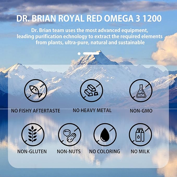 Dr. Brian Royal Red Omega 3 1200, Fish 3 Fish 3 Support 90 Soft