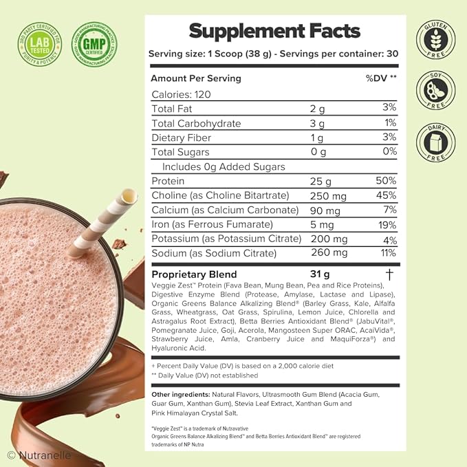 Plant Based Protein Shake Powder 30 Servings