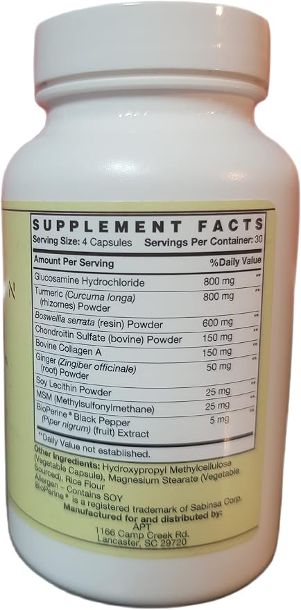 Glucosamine Chondroitin -High Potency, Clinical strength, 120 Capsules