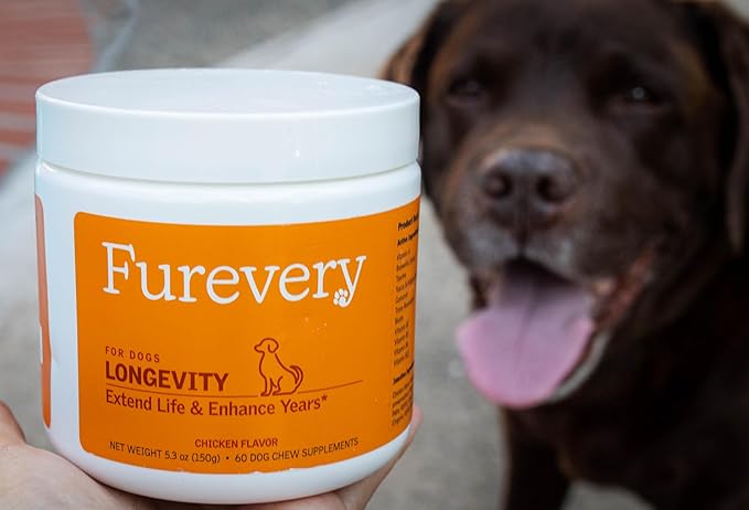 Chewable Dog Vitamins and Supplements – Daily Longevity Multivitamin for Dogs with Curcumin, Taurine, Trans-Resveratrol – Essential Vitamins for Dogs to Support Wellness and Vitality
