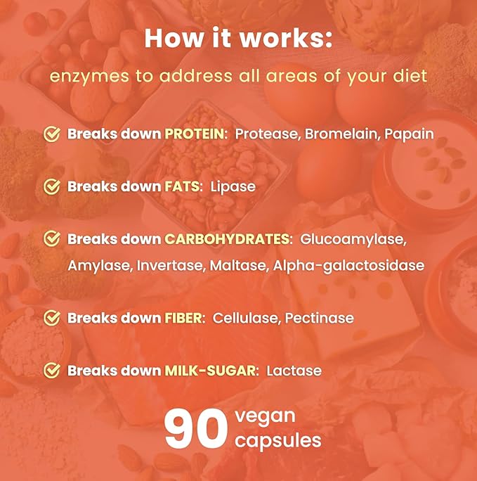 NutraChamps Digestive Enzymes with Probiotics and 90 Vegan