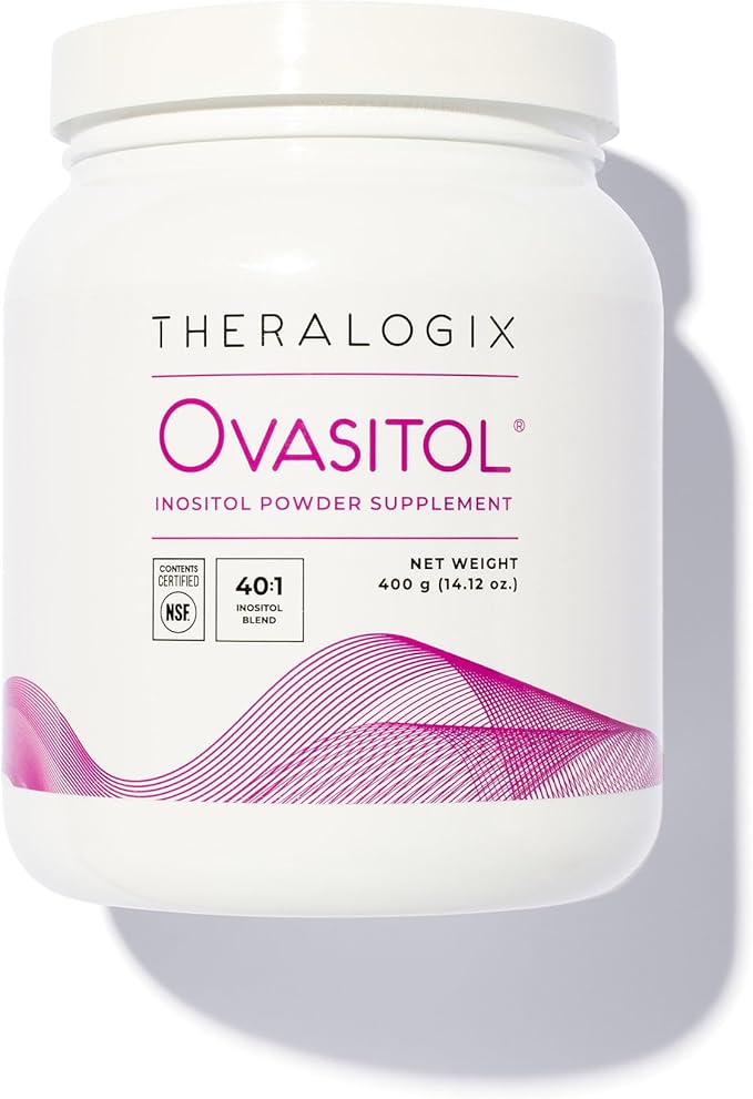 Theralogix Ovasitol Inositol Powder - 90-Day Supply - Myo-Inositol & D-Chiro Inositol for Hormone Balance & Ovarian Function Support* - NSF Certified - 400 g (180 Servings)