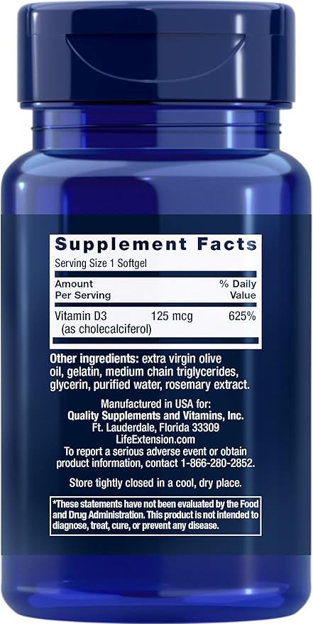 Life Extension Super Selenium Complex (100 Count) D3 5000 5000 IU (60 Count)