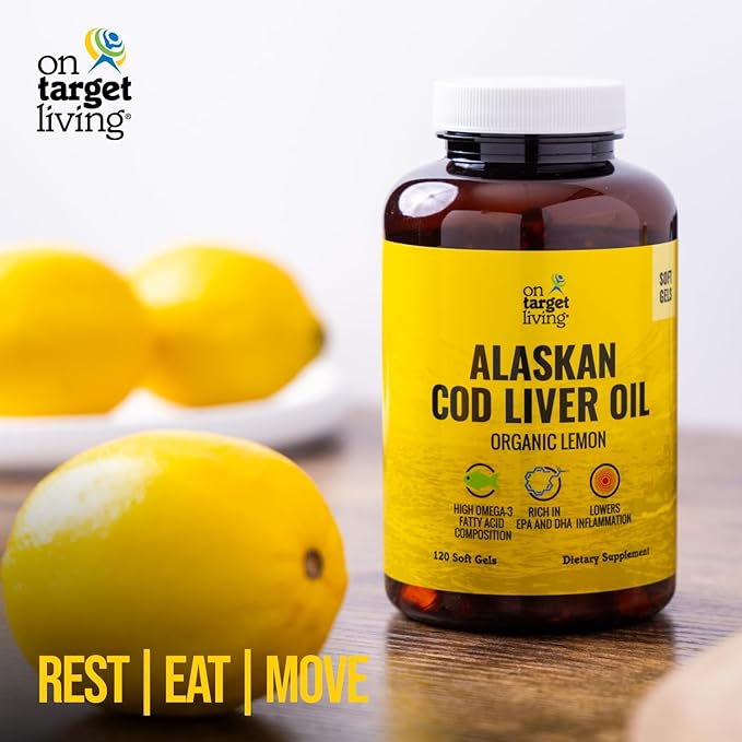 On Target Living Alaskan Cod Liver 120 Soft 3 DHA/EPA