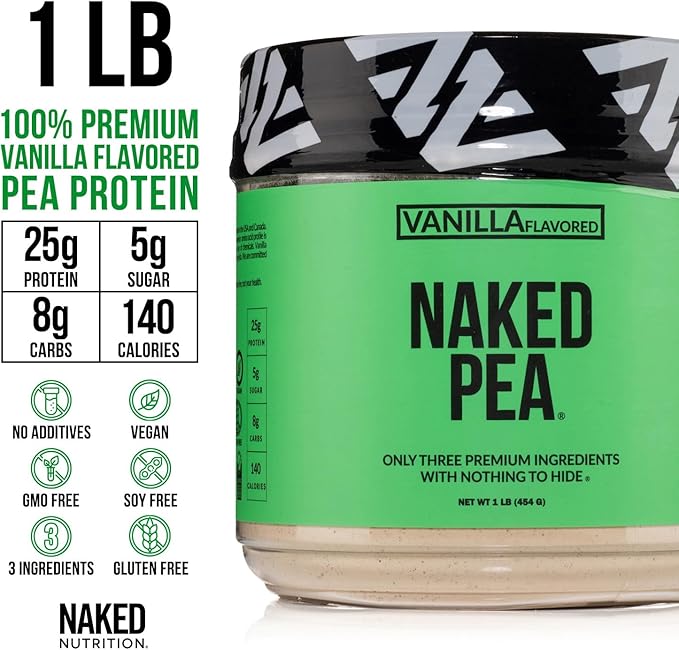 Vanilla Pea Protein Isolate from North 3 Ingredients, 1LB