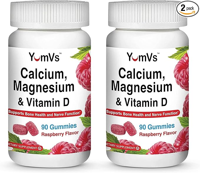 Yum-V Calcium, Magnesium, Vitamin D3 Gummies (90 Count) 2