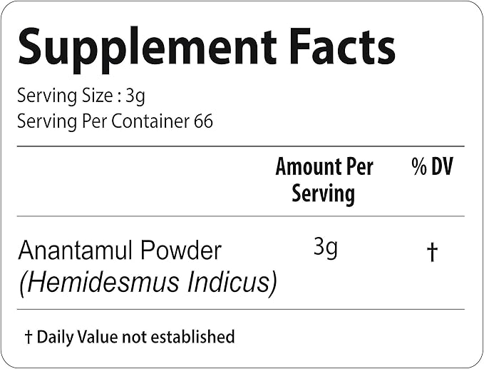bixa BOTANICAL Sarsaparilla Root Powder 200 100% Pure