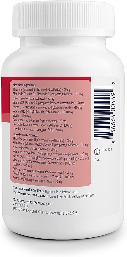 Vimergy Adapto B Complex, 120 Servings 8 B
