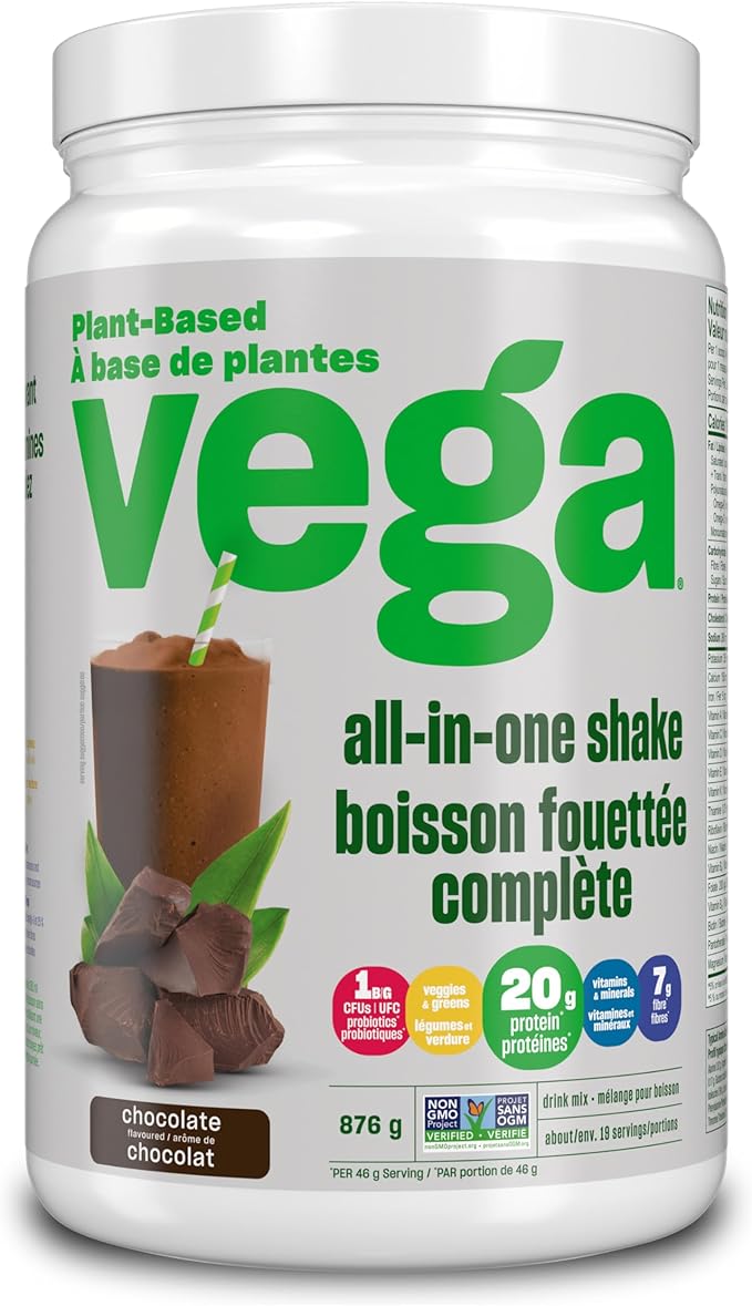 Vega One All-In-One Nutritional Shake Chocolate (19 Servings) 30.9 Ounce 1)