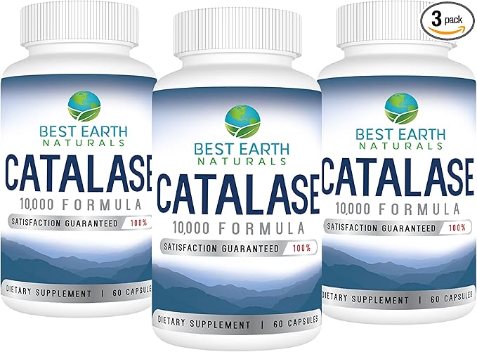 Catalase Supplement 10,000 with Saw Palmetto, 180 Capsules 3 (90-Day (90-Day Supply)