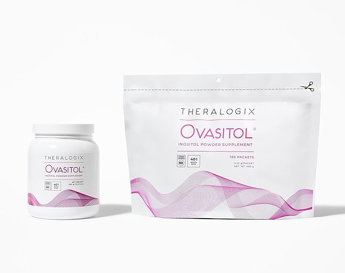 Theralogix Ovasitol Inositol Powder - 90-Day Supply - Myo-Inositol & D-Chiro Inositol for Hormone Balance & Ovarian Function Support* - NSF Certified - 400 g (180 Servings)