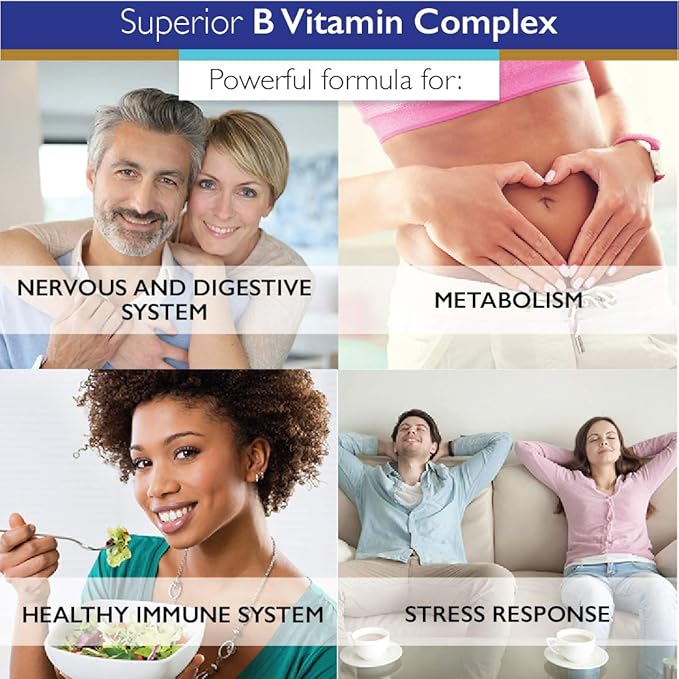 Superior Labs B Vitamin Complex 100% NonGMO 60 Vegetable