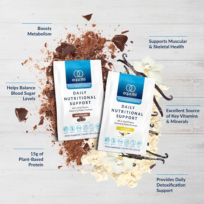 Equilife - Daily Nutritional Support, Organic Vanilla,14 Packets)