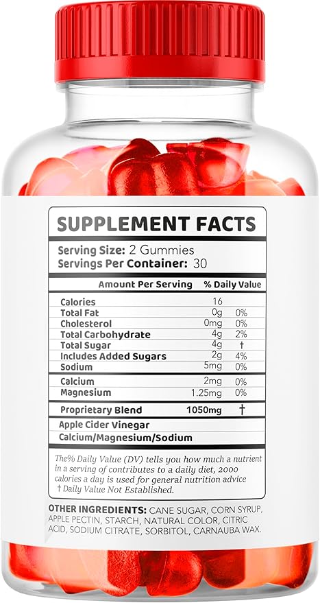 Keto Trium Keto ACV Gummies Advanced Formula, 60 Gummies for 1 Month