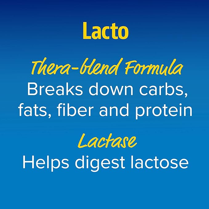 Enzymedica Lacto, Digestive Enzymes for Complete 180 Count