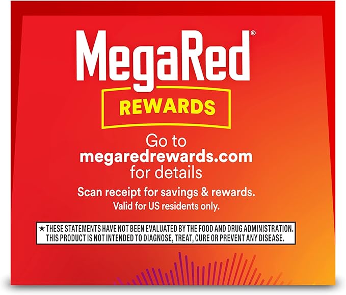 MegaRed Omega 3 Fish Oil & (80 Count 3 Fatty
