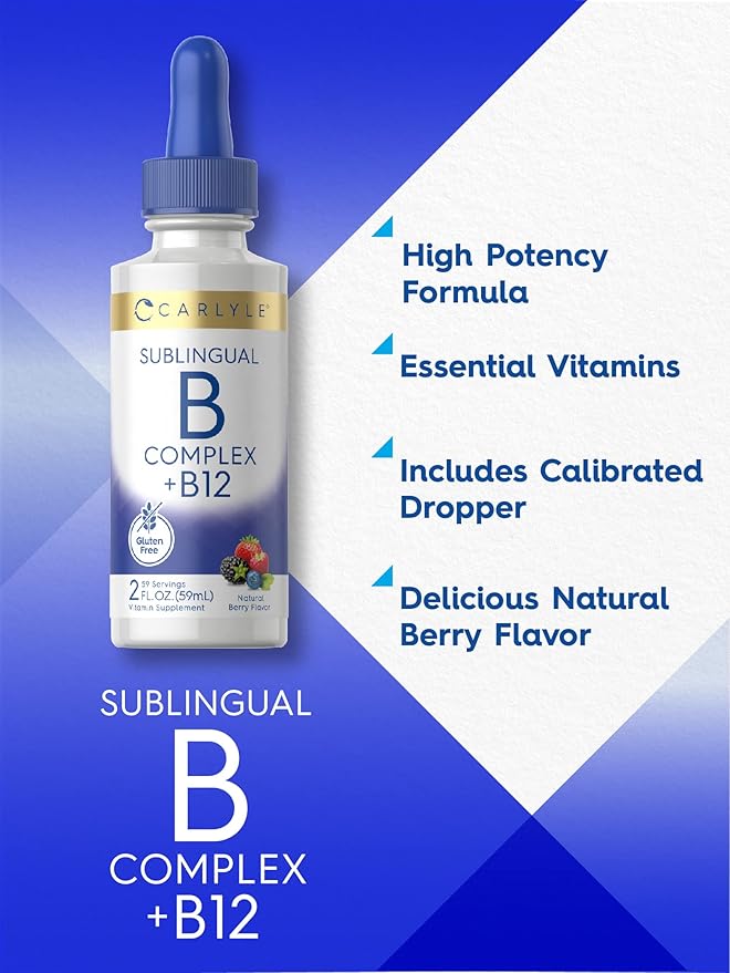 Carlyle Sublingual Vitamin B Complex B12 | 2 Fluid