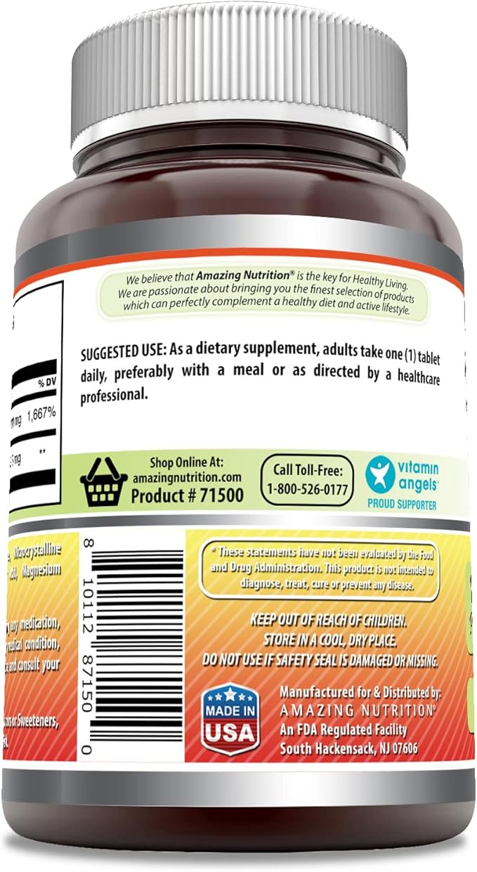 Amazing Formulas Vitamin C with Rose 1000 Mg (500 Count)