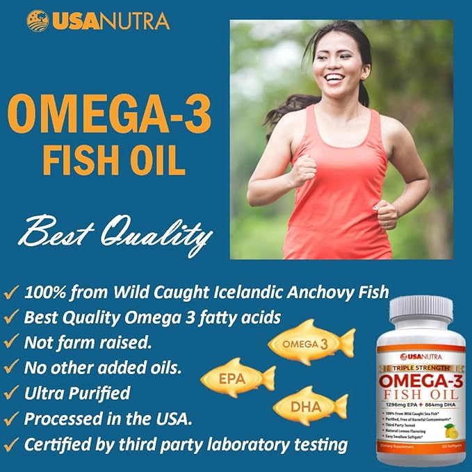 Omega 3 Fish Oil Triple Strength 3600mg Icelandic 120 Capsules.