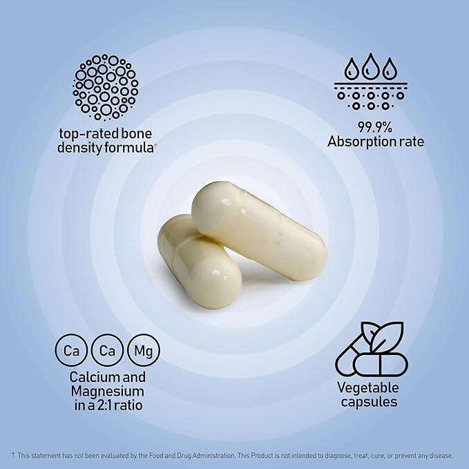Sean Lee's iBone Cal Mag 120 Vegetable Capsules X 3 Bottles for 3 Months - Bone Health, Calcium Supplement (360 Count)