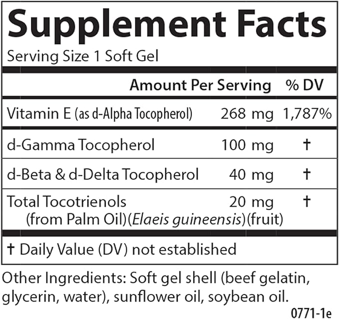 Carlson - E-Gems Elite, 400 IU (268 mg) 120 Softgels