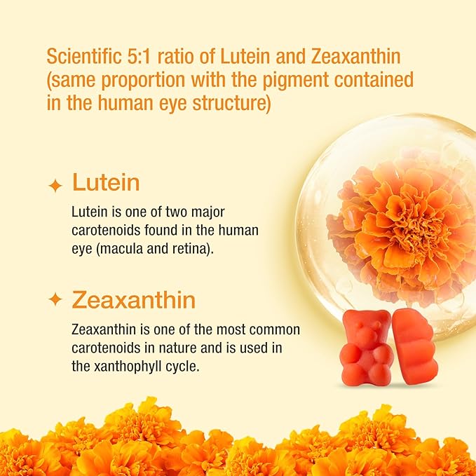 Unichi Eye Health Gummy, Lutein and 60 Count