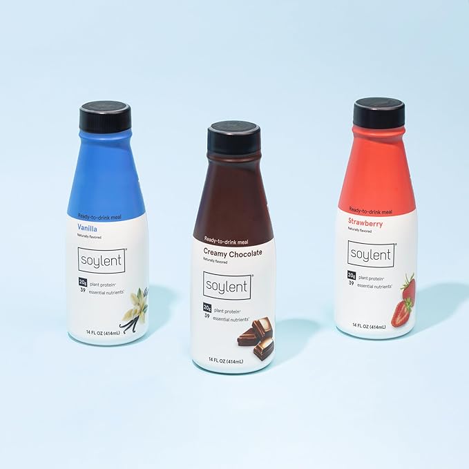 Soylent Complete Nutrition Gluten-Free Vegan Protein 14 Oz, 12 Pack
