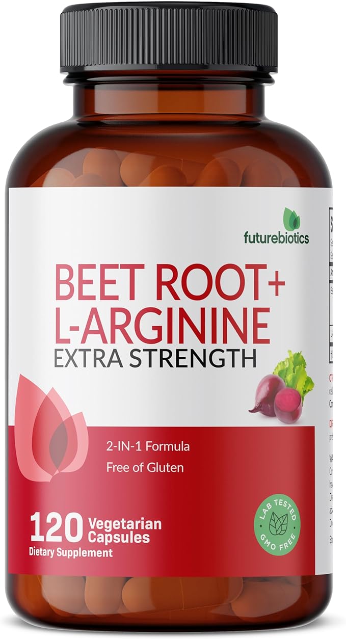 Futurebiotics Beet Root + L-Arginine, Non-GMO, 120 Vegetarian Capsules