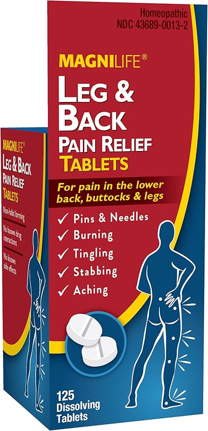 MagniLife Leg & Back Pain Relief, 125 Quick-Dissolve