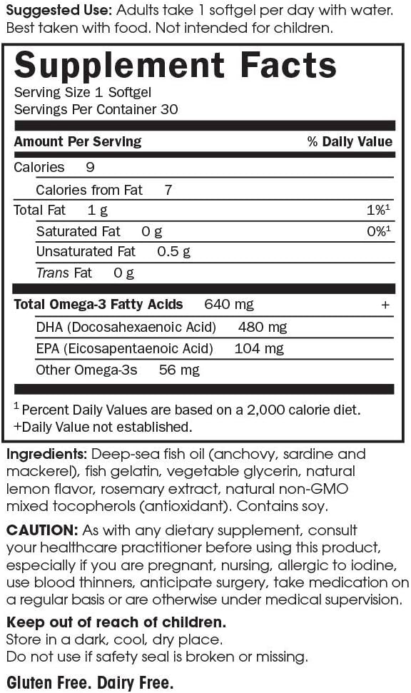 Garden of Life Minami Natural Prenatal 3 Fish 30 Count
