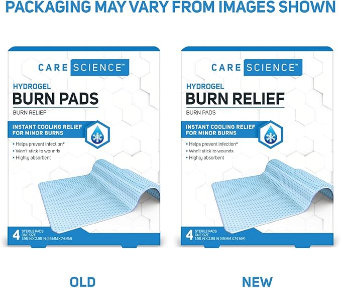 Care Science Hydrogel Sterile Burn Dressing 4 ct