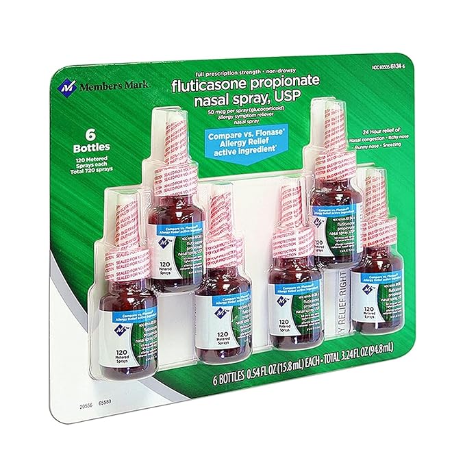 Members Mark Fluticasone Propionate Nasal Spray (6 pk, 0.54 fl.