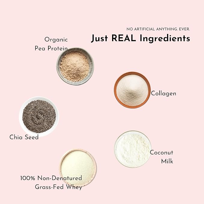 Just Ingredients Protein Powder 100% Grass 15 Serving 22g protein
