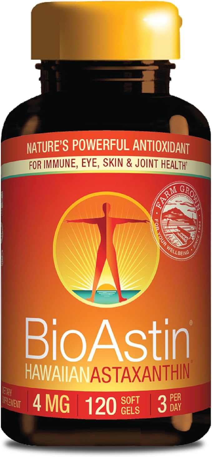 Nutrex Hawaii BioAstin Hawaiian Astaxanthin 4mg, 120 120 Softgels