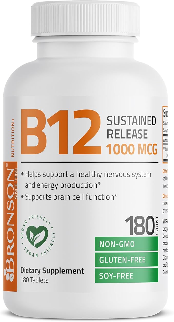 Bronson Vitamin B12 1000 MCG (B12 180 Tablets