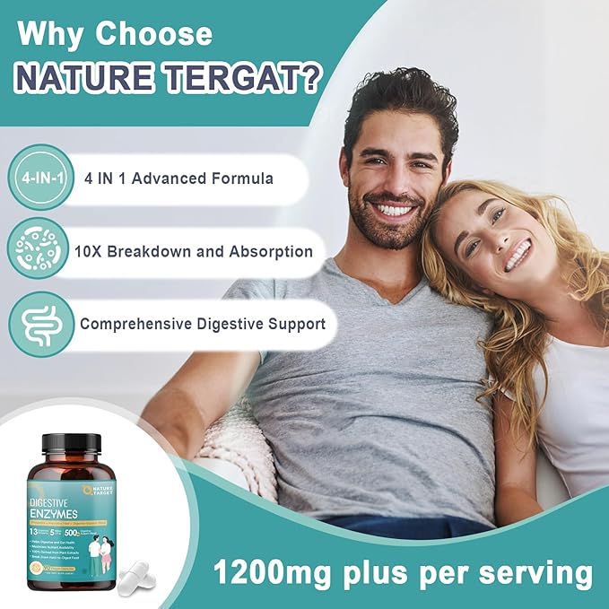 Digestive Enzymes for Women-Men for Digestion, 90 Veggie