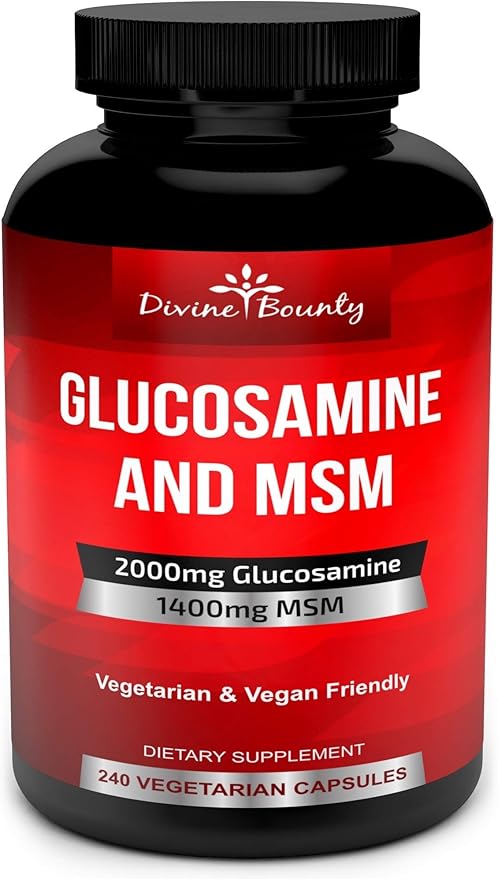 Divine Bounty Glucosamine Sulfate Supplement (2000mg 240 Small