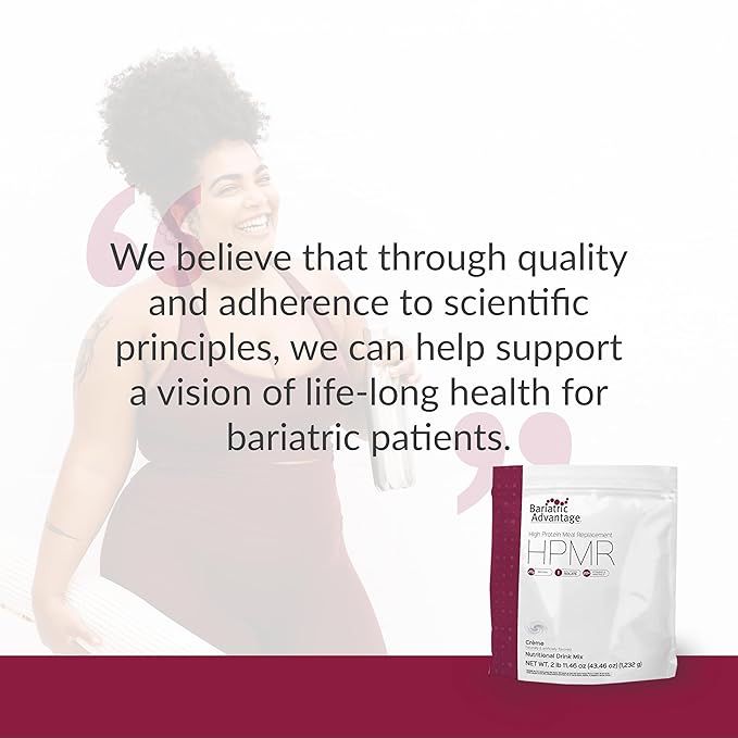 Bariatric Advantage High Protein Meal Replacement Drink Mix, Protein Powder Whey Isolate for Gastric Bypass and Sleeve Gastrectomy Patients, 27g Protein, Lactose Free - Creme - 28 Servings