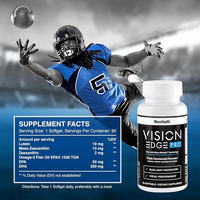 Eye Supplement for Athletes; Formula 3, Essential (90 Softgels, 3 Month